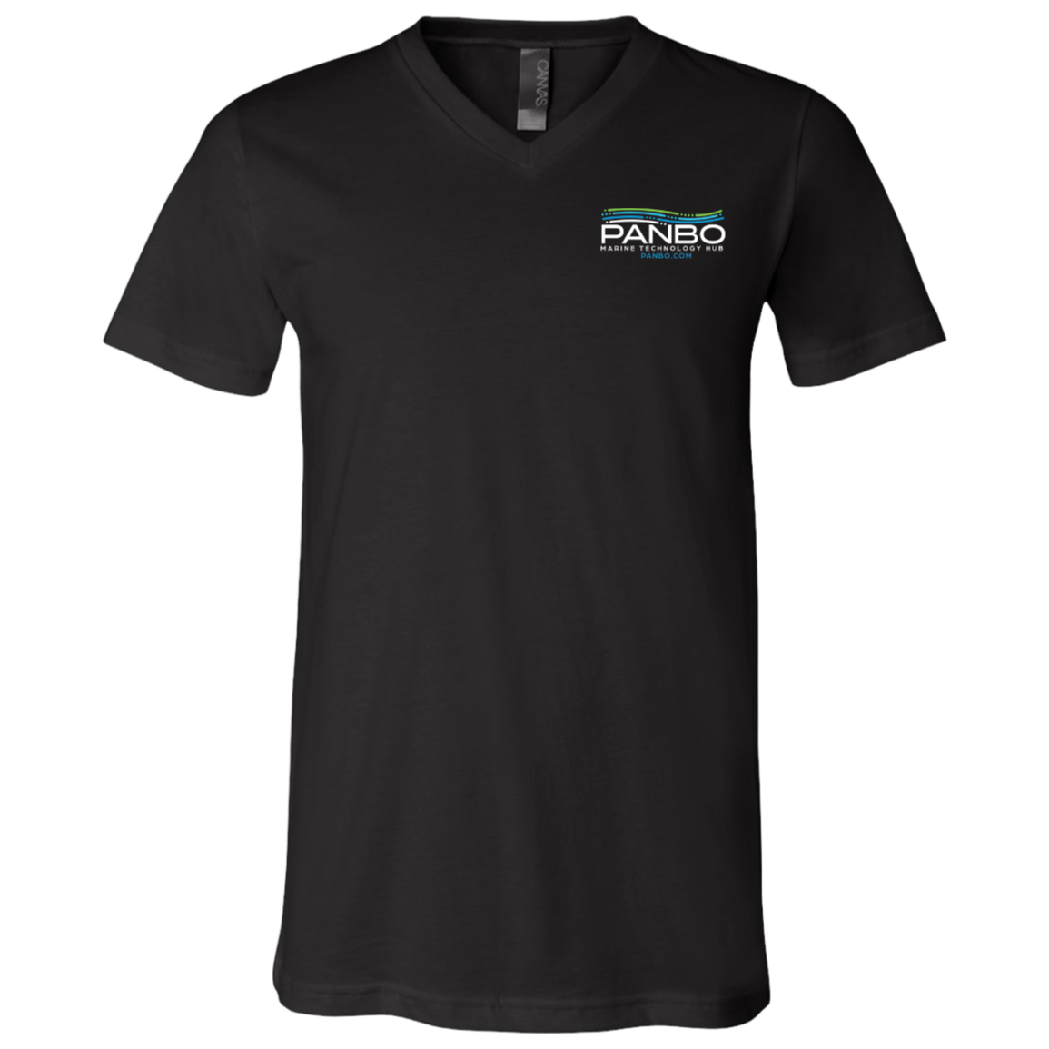 Bella and Canvas Unisex Panbo Logo V-Neck T-Shirt