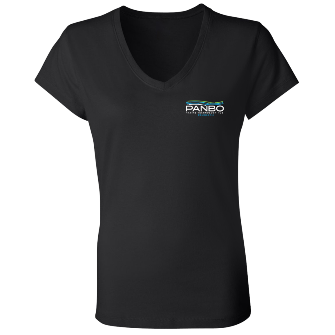 Panbo - Bella and Canvas Women's V-Neck Logo T-Shirt