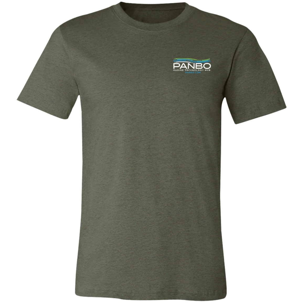 Bella and Canvas crew neck Panbo logo t-shirt
