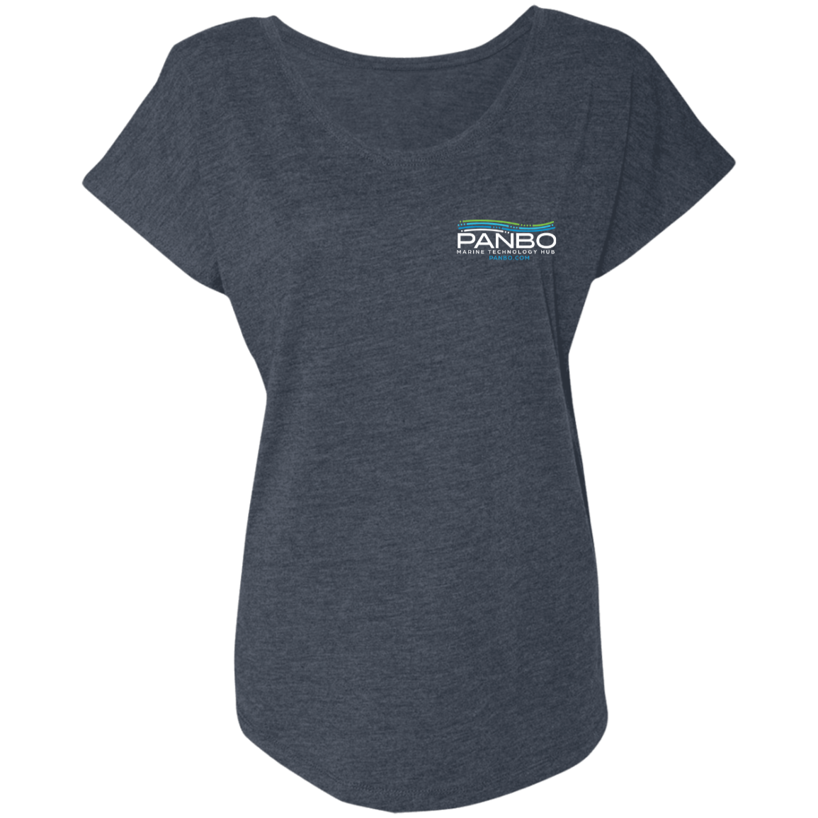 Panbo Logo - Next Level Ladies' Triblend Dolman Sleeve