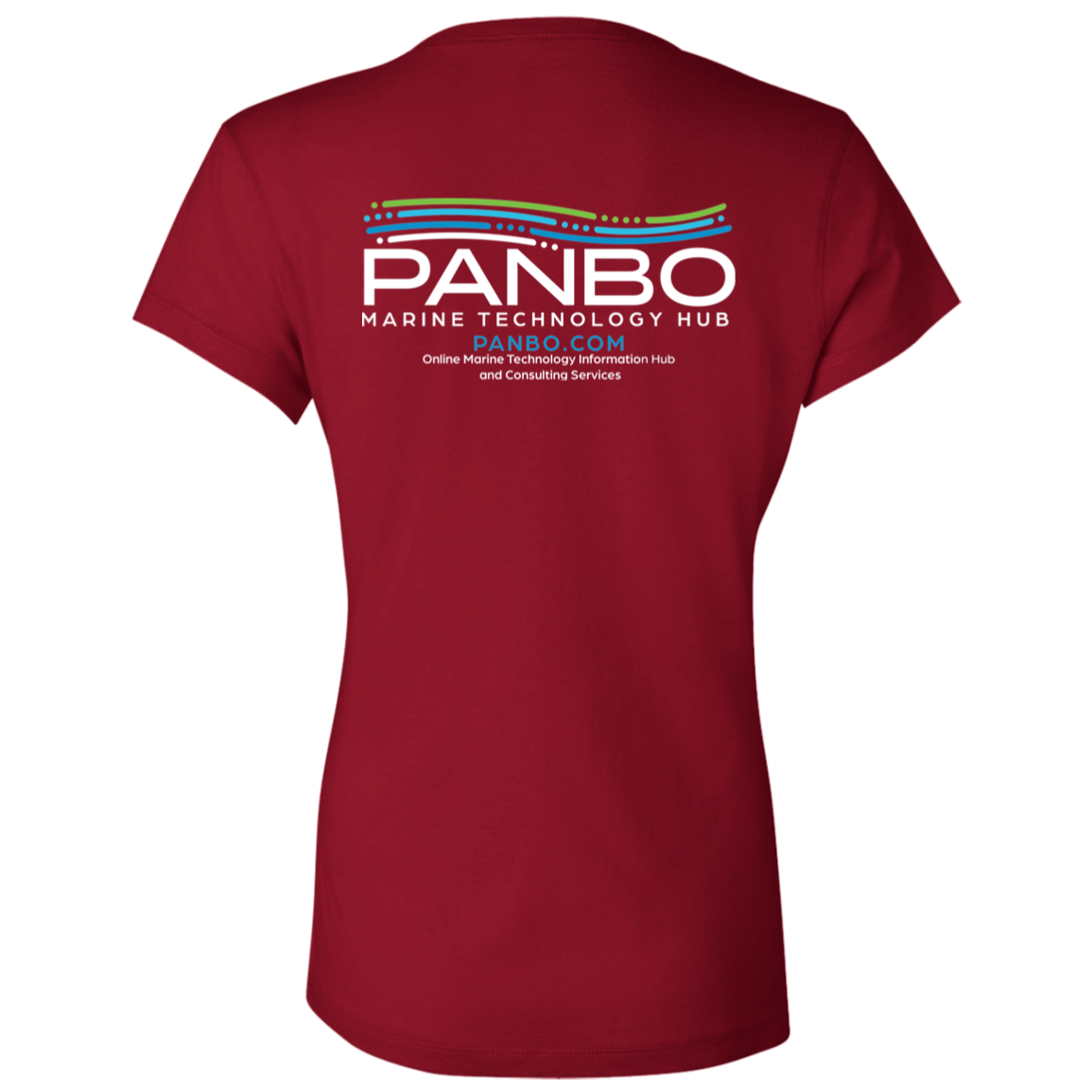 Panbo - Bella and Canvas Women's V-Neck Logo T-Shirt