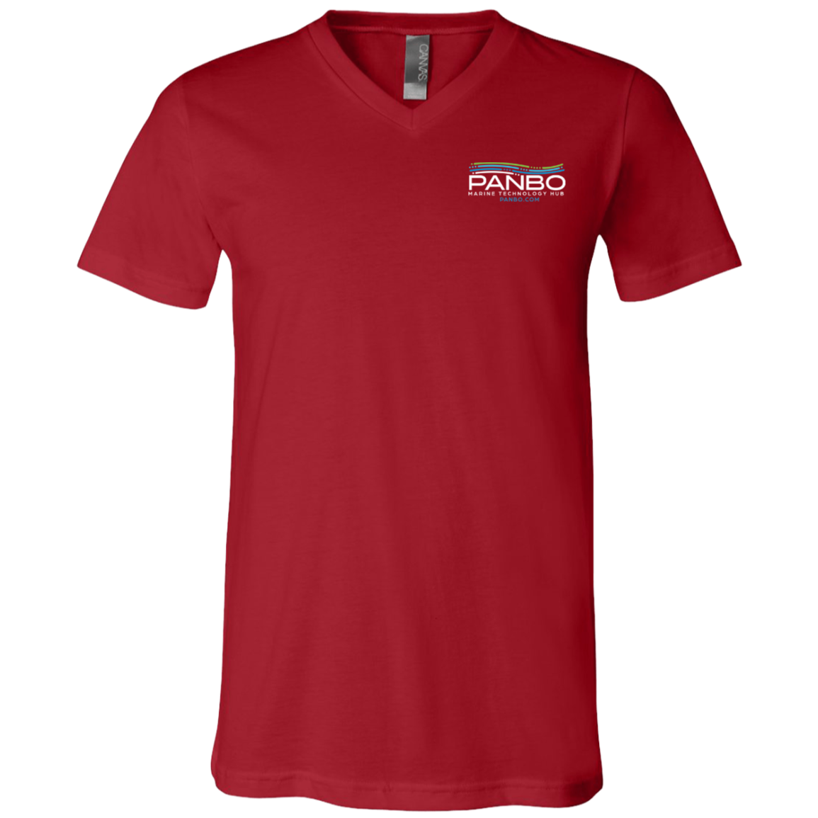 Bella and Canvas Unisex Panbo Logo V-Neck T-Shirt
