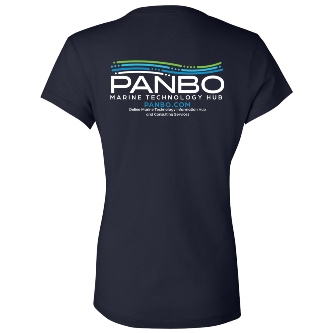 Panbo - Bella and Canvas Women's V-Neck Logo T-Shirt