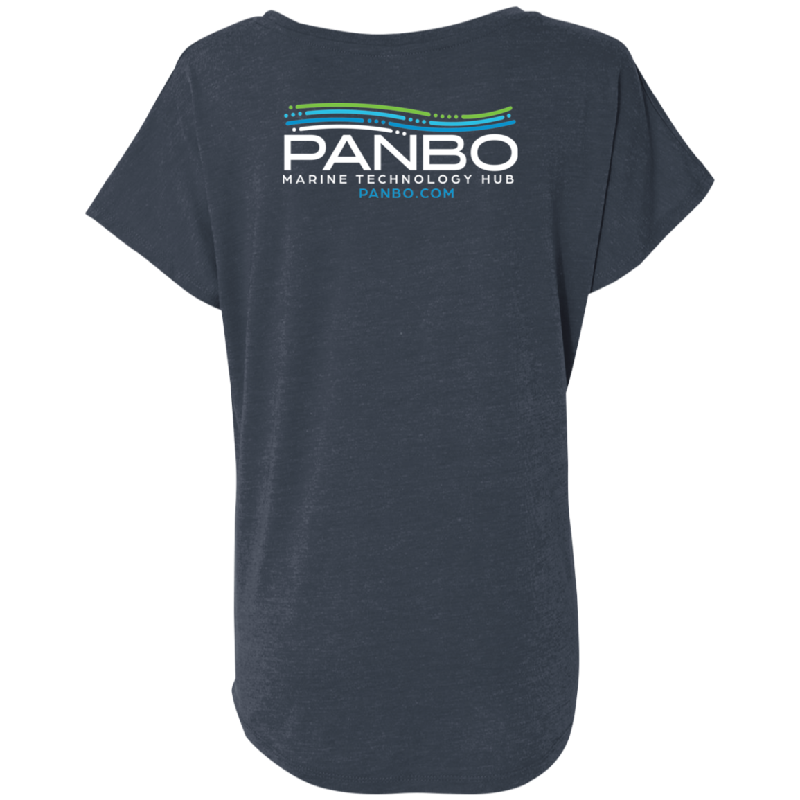 Panbo Logo - Next Level Ladies' Triblend Dolman Sleeve