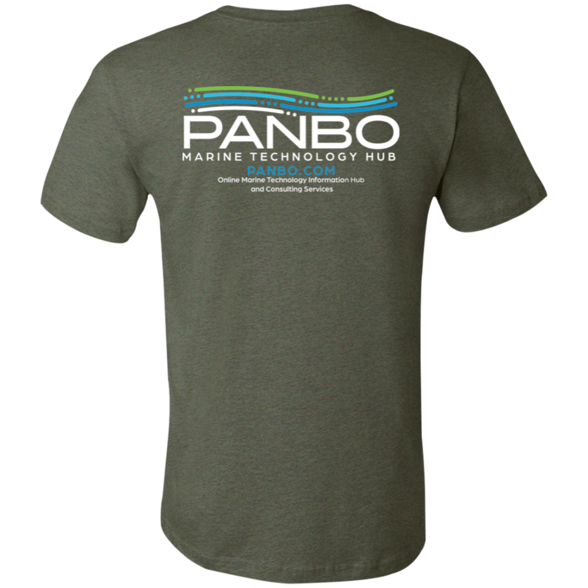 Bella and Canvas crew neck Panbo logo t-shirt