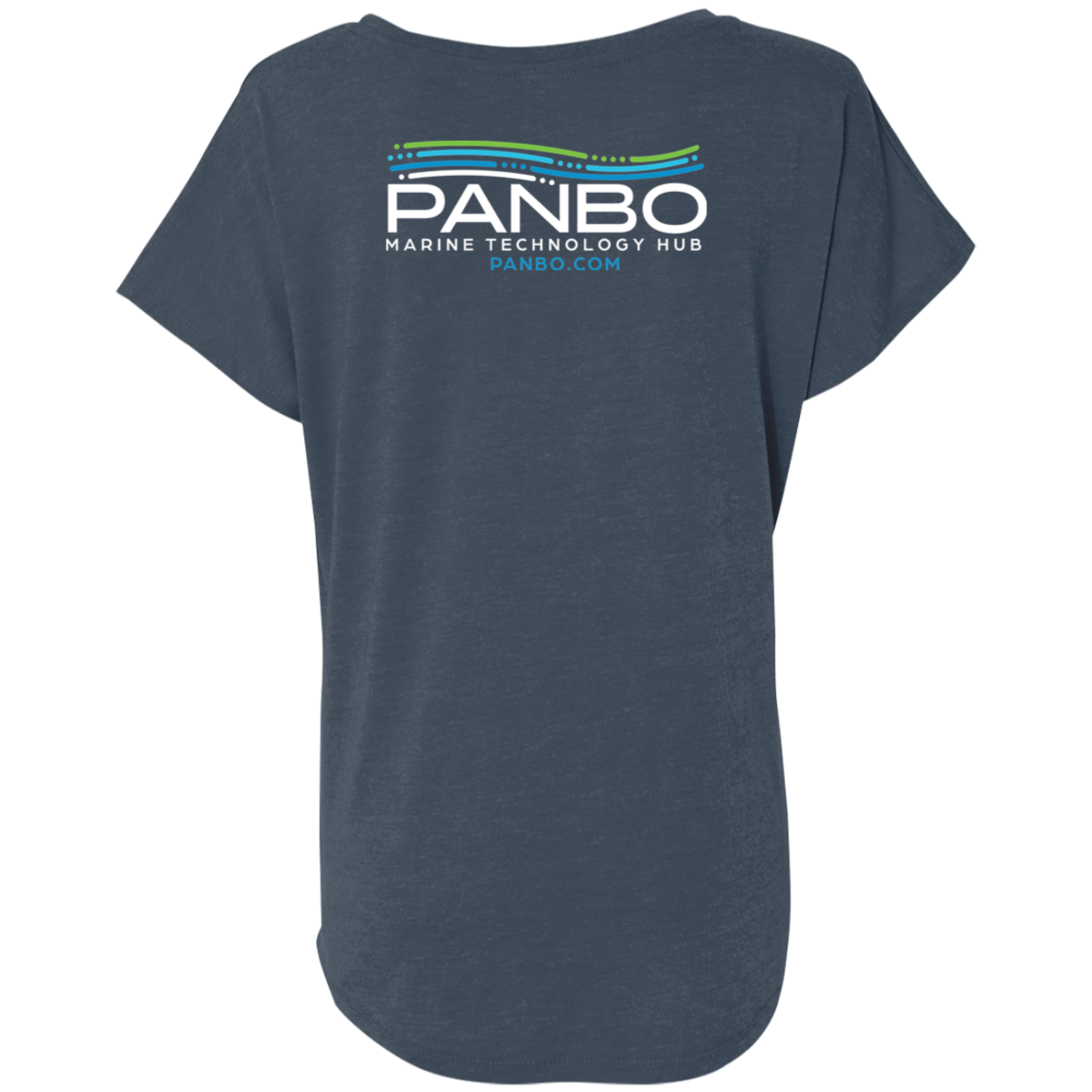 Panbo Logo - Next Level Ladies' Triblend Dolman Sleeve