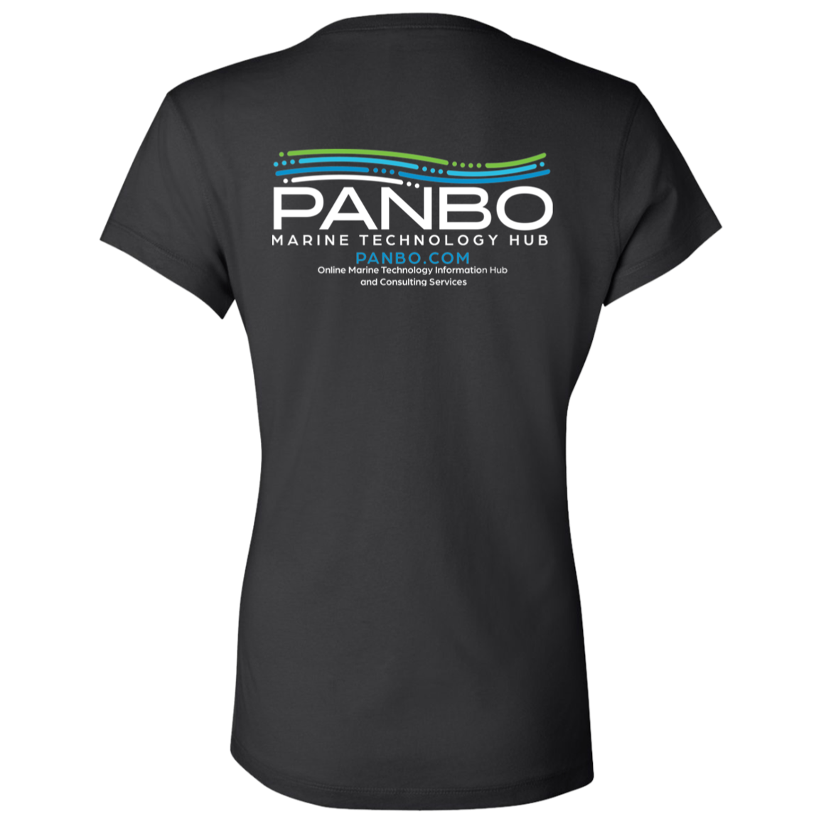 Panbo - Bella and Canvas Women's V-Neck Logo T-Shirt