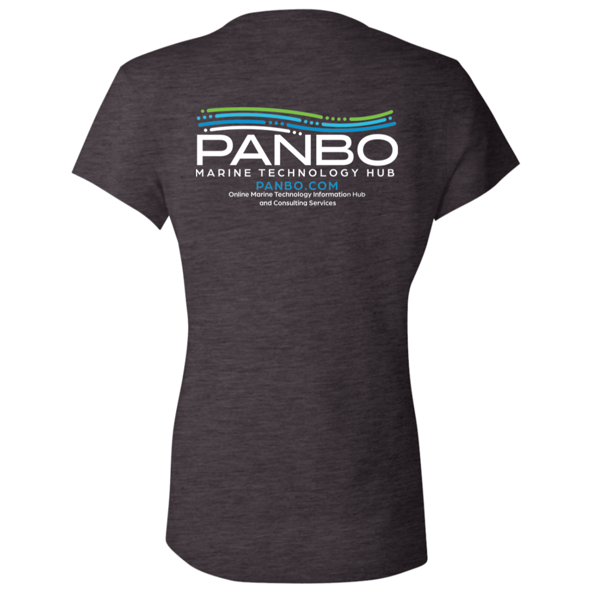 Panbo - Bella and Canvas Women's V-Neck Logo T-Shirt
