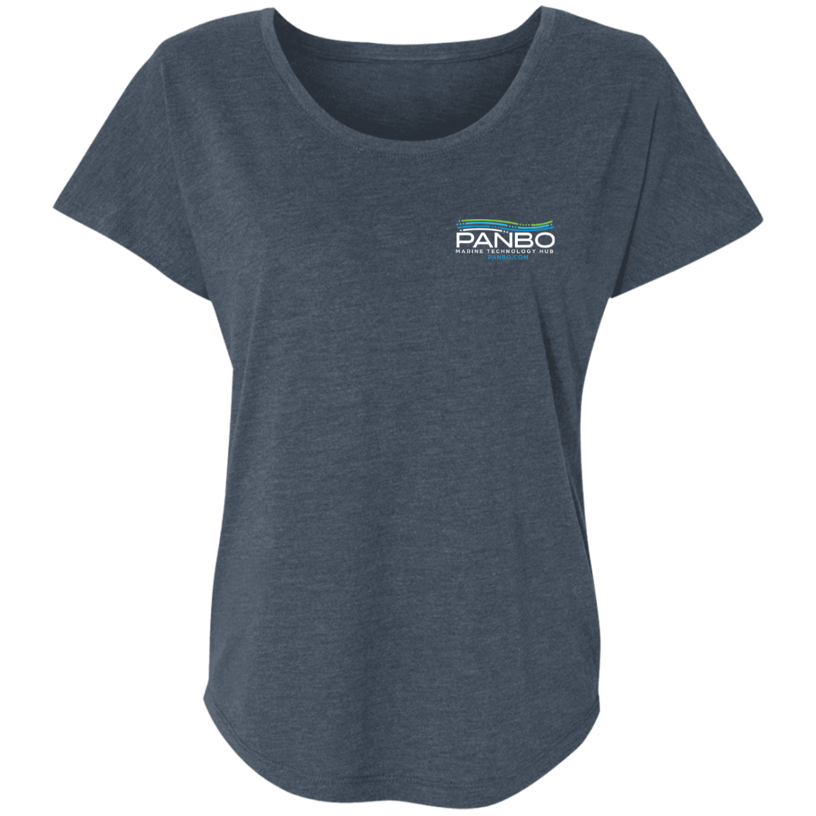 Panbo Logo - Next Level Ladies' Triblend Dolman Sleeve