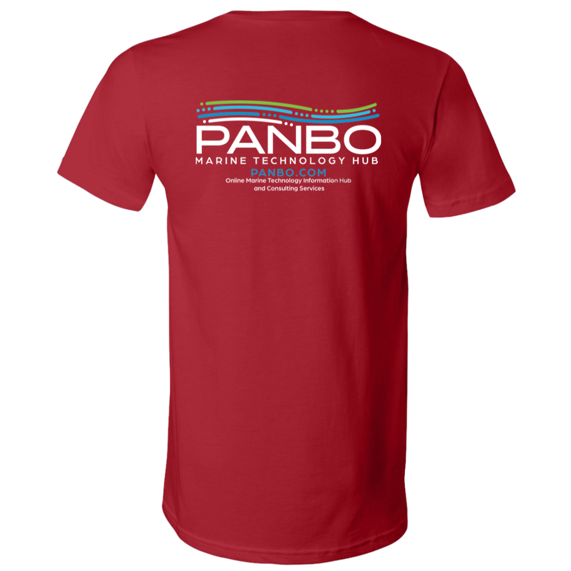 Bella and Canvas Unisex Panbo Logo V-Neck T-Shirt