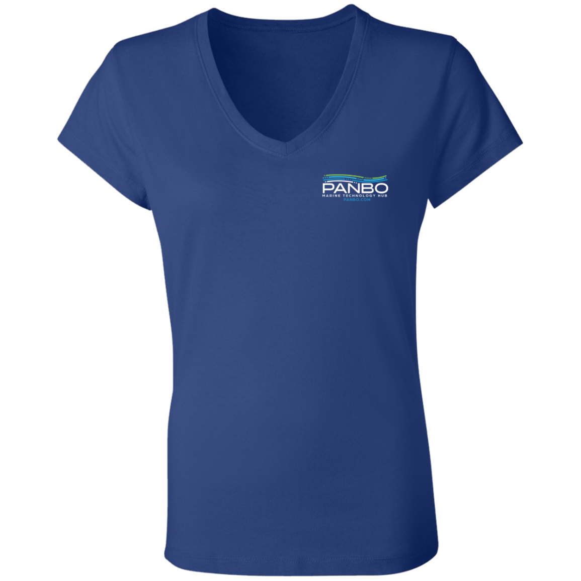 Panbo - Bella and Canvas Women's V-Neck Logo T-Shirt