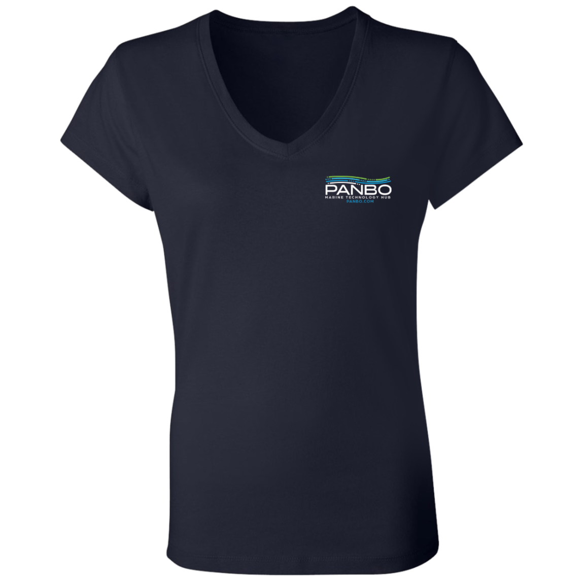 Panbo - Bella and Canvas Women's V-Neck Logo T-Shirt